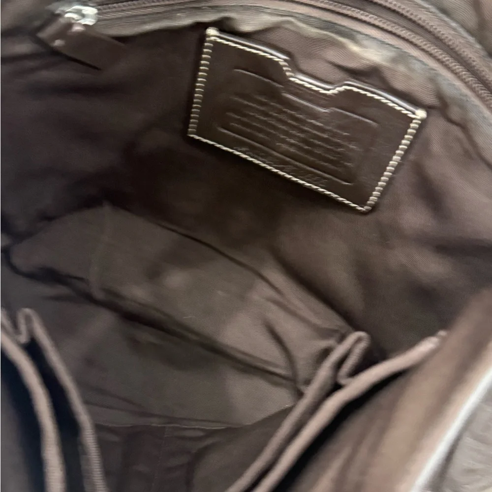 Coach Men's Brown Leather Messenger Bag